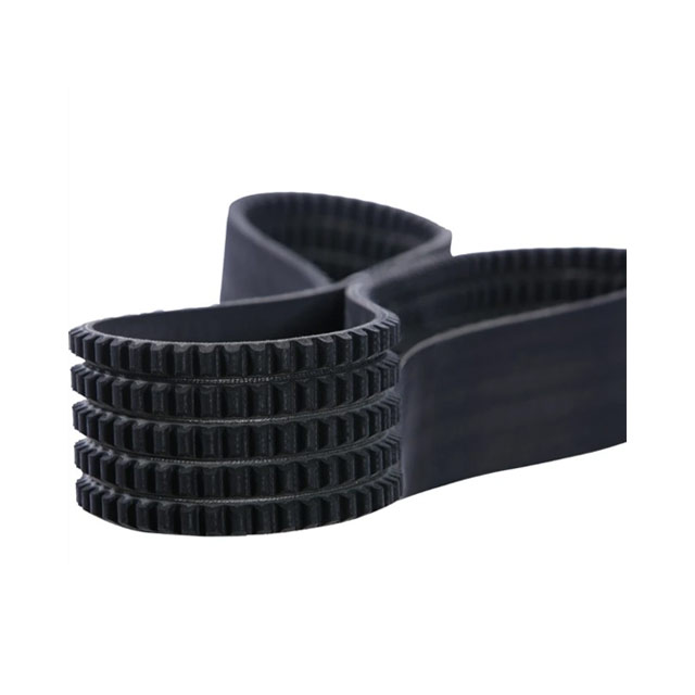 Ceinture en V étroite et dentée à bandes